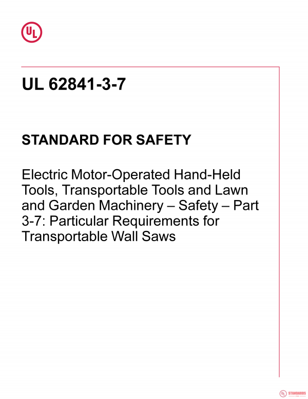 UL 62841-3-7 PDF UL 62841-3-7 PDF